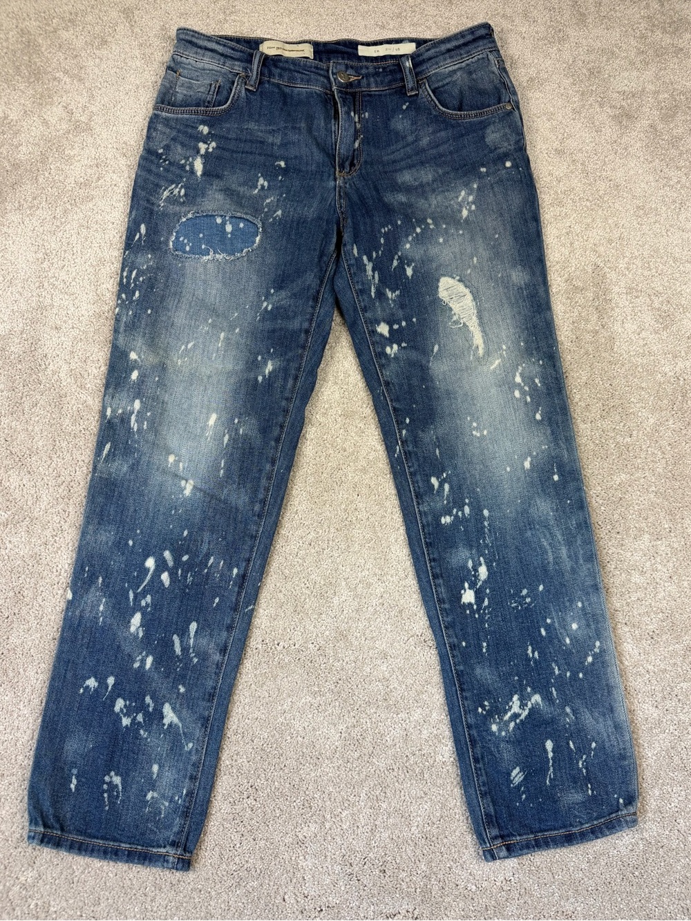 Pilcro Em High-Rise Boyfriend Jeans Size 28 Distressed